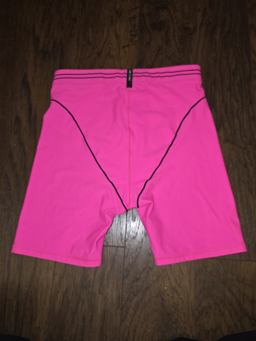 Adam Selman Sport French Cut Pink Bike Shorts - Picture 3 of 5